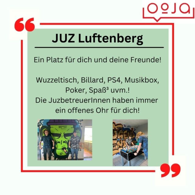 Kommt vorbei! ✌
#juzzeit #luftenberg #ooeja