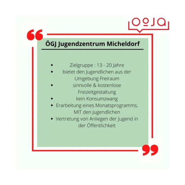 ❗Micheldorfer und Umgebung aufgepasst ❗
Hier ist das ÖGJ Jugendzentrum Micheldorf welches sich immer über neue Besucher: innen zwischen 13 und 20 Jahren freut!
Kommt zu den Öffnungszeiten vorbei und überzeugt euch selbst 😁
Wir haben Dienstag bis Freitag von 15:00 - 20:00 Uhr für euch geöffnet.
#vollepowerfürdiejugend #oegjjugendzentren #oegjjuzmicheldorf #kommwiedubist