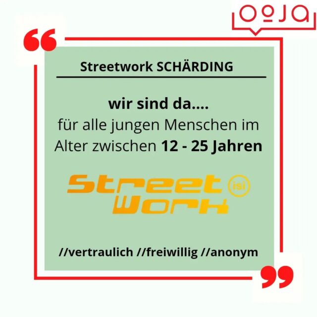 Hallo, bei Streetwork Schärding
@streetworkschaerding
#schaerding #streetwork #vereinisi #oja
