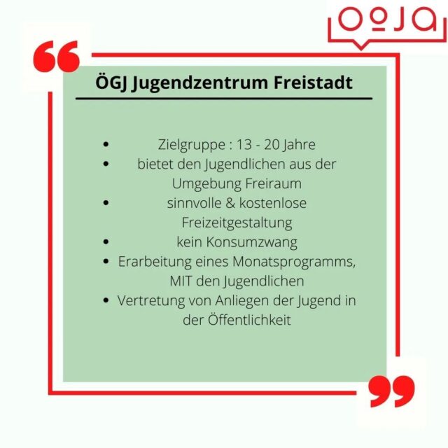 Freistadt und Umgebung aufgepasst! 🚨
Das ÖGJ Jugendzentrum Freistadt freut sich immer über neue Besucher:innen zwischen 13 und 20 Jahren!
Kommt vorbei und überzeugt euch selbst. Wir sind in der Zemannstraße 14 zu finden.
Unsere Öffnungszeiten: Dienstag bis Freitag, 15:00 - 20:00 Uhr.
#vollepowerfürdiejugend #oegjjugendzentren #oegjjuzfreistadt #kommwiedubist